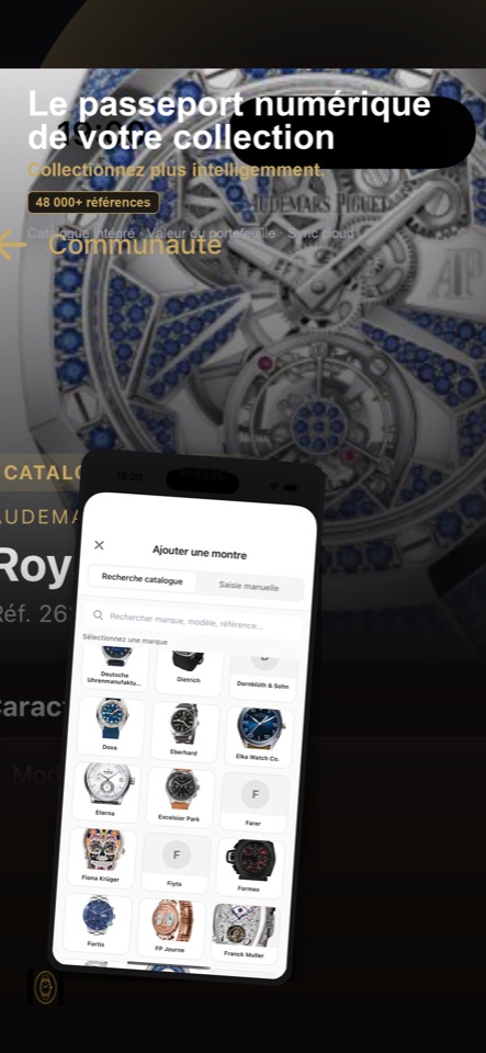Watch Passport — catalogue intégré avec 48 000+ références horlogères